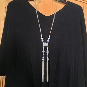 Chico's Two-Tone Double-Tassel Necklace